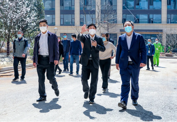杭州市經濟和信息化局夏積亮局長一行調研圣奧錢塘新區智造基地