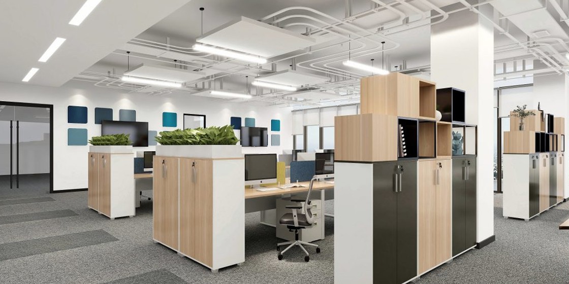 圣奧辦公家具職員辦公空間場(chǎng)景圖